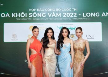 Ngọc Châu, Kim Duyên, Thủy Tiên làm giảm khảo cuôc thi Hoa khôi Sông Vàm 2022