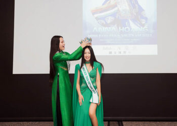 Bella Vũ sang Anh trao vương miện và sash cho Miss Eco Teen Vietnam 2023